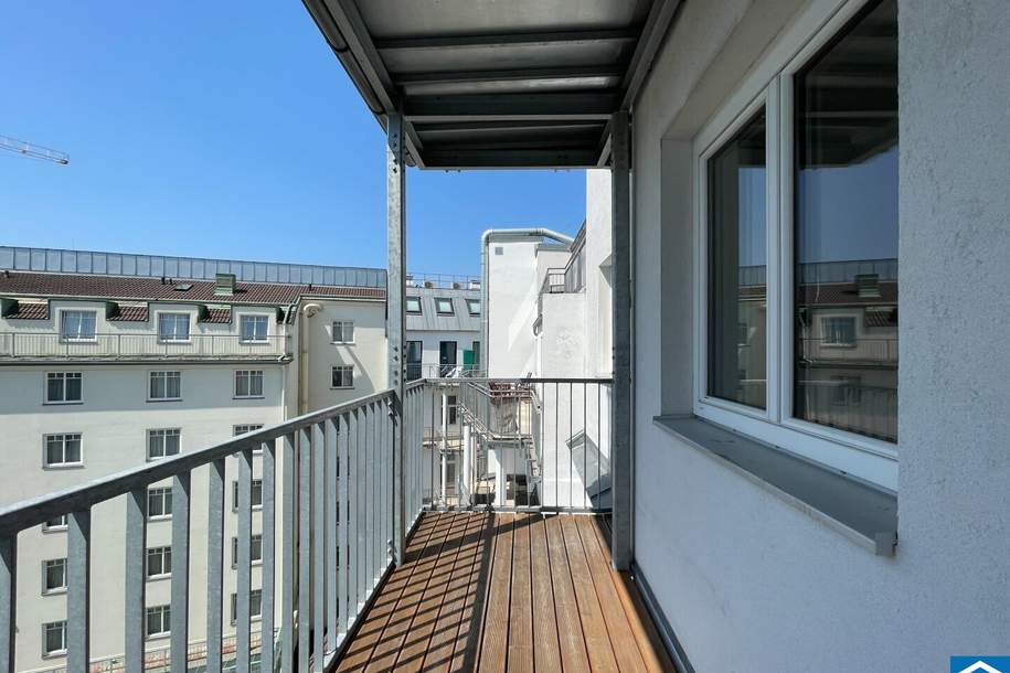 Im Dachgeschoßausbau: 3-Zimmerwohnung mit Balkon in U-Bahn-Nähe, Wohnung-kauf, 599.000,€, 1050 Wien 5., Margareten