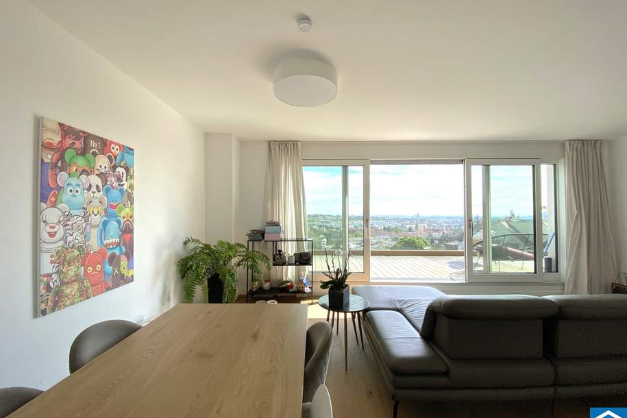 Exklusive 3 Zimmer Wohnung mit Blick über die Dächer Wiens!, Wohnung-miete, 2.449,00,€, 1190 Wien 19., Döbling