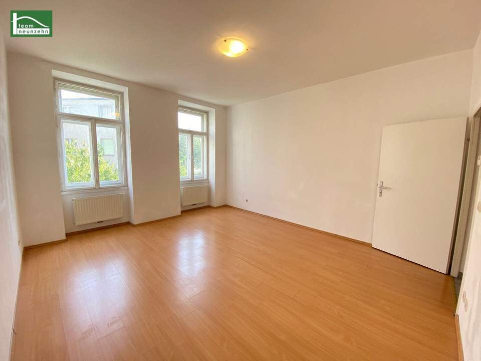 Ruhige Innenhoflage beim Bahnhof Meidling – 2-Zimmer-Altbaujuwel