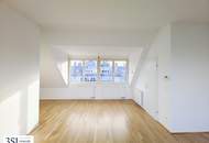 Dachgeschoßwohnung mit großer Sonnenterrasse und City-Blick - zentral und gut angebunden - nahe Pilgramgasse und Schlossquadrat