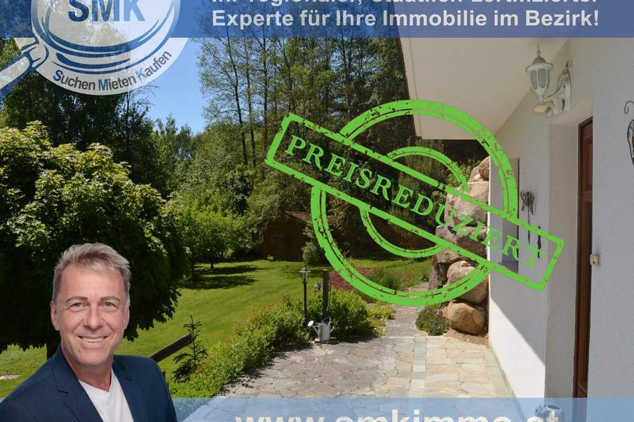 Blockhaus der Extraklasse – eigene Zufahrt – gigantischer Garten!, Haus-kauf, 315.000,€, 3830 Waidhofen an der Thaya