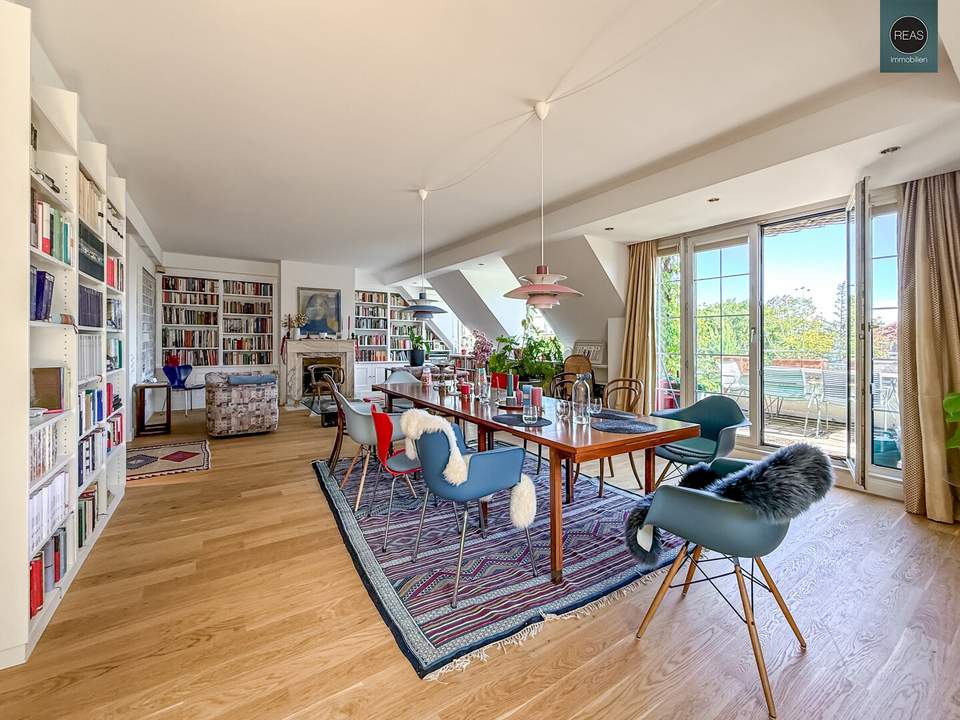 Provisionsfrei: Döblinger Cottage ! Klimatisiertes Luxus - Dachgeschoss - Apartment mit 2 Terrassen! Garagen verfügbar!