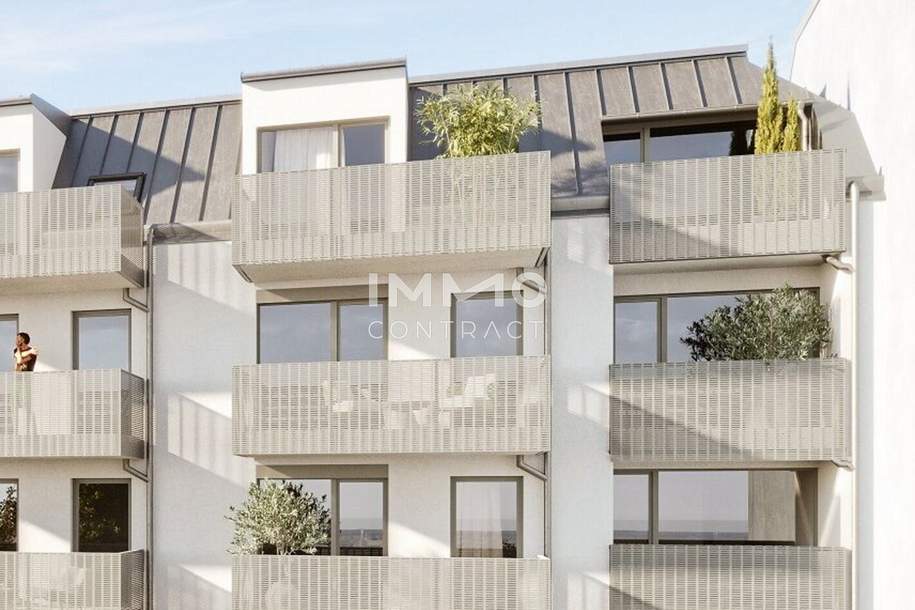 =DAS LAURENZ= ERSTBEZUG Top Anlage Wohnung U3 2 Zimmer + Loggia - 1 bedroom apartment + loggia U3, Wohnung-kauf, 1.858,€, 1110 Wien 22., Donaustadt