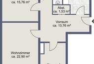 Helle Drei-Zimmer-Wohnung in St. Kanzian mit Loggia und Parkplatz