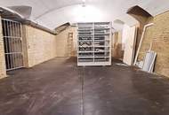 ESSLINGGASSE, BÖRSE-NÄHE, 85 m2 Lagerraum, Stromanschluss, Belüftung, Kellergeschoß ohne Aufzug