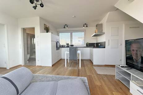 AB SOFORT BEZIEHBAR - VOLL MÖBLIERT + Einbauküche &amp; Klimaanlage!! Tolle 2 Zimmerwohnung + Dachterrasse nahe der Alten Donau! U1 Alte Donau &amp; Kagran!!, Wohnung-miete, 1.250,00,€, 1220 Wien 22., Donaustadt