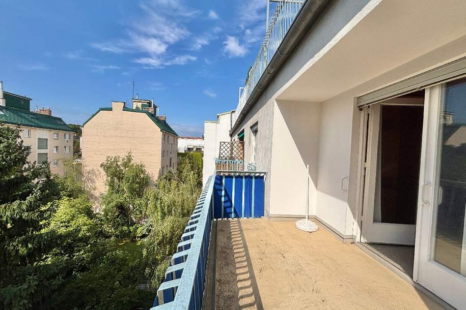 ERSTBEZUG nach Sanierung mit Südwestloggia in den begrünten Innenhof | Nähe Obkirchermarkt I Fotos vor Sanierung – Fertigstellung in Kürze, Wohnung-miete, 1.690,00,€, 1190 Wien 19., Döbling