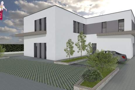BÜRO- UND LAGERGEBÄUDE IM ROHBAU IN WÖLLERSDORF – CA. 635 M² GEPLANTE NUTZFLÄCHE, TERRASSE &amp; 19 STELLPLÄTZE, Gewerbeobjekt-kauf, 1.200.000,€, 2752 Wiener Neustadt(Land)