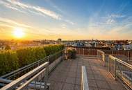 PENTHOUSE MIT WEITBLICK I Mariahilfer Straße I ca.100 m² TERRASSE I Klimaanlage &amp; Fußbodenheizung I U-Bahn Nähe I 7-Zimmer und 3 Bäder