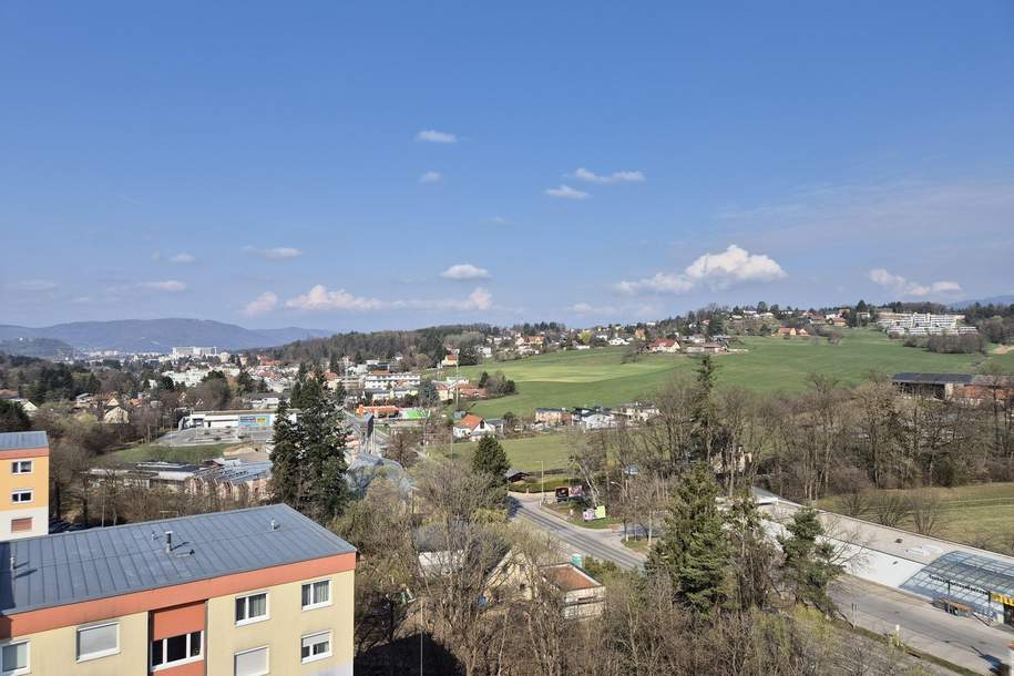 2-Zimmer-Wohnung mit Traum-Aussicht in der Ragnitz; Nähe Uni und LKH, Wohnung-miete, 550,00,€, 8047 Graz(Stadt)