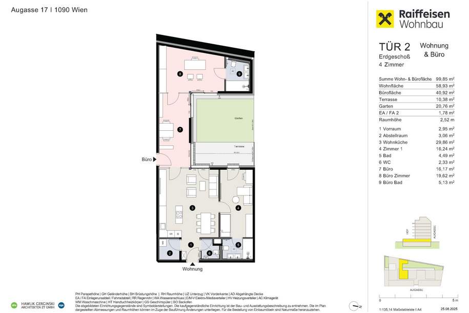 VOR BAUBEGINN - 1090 AUGASSE 17, Wohnung-kauf, 782.500,€, 1090 Wien 9., Alsergrund