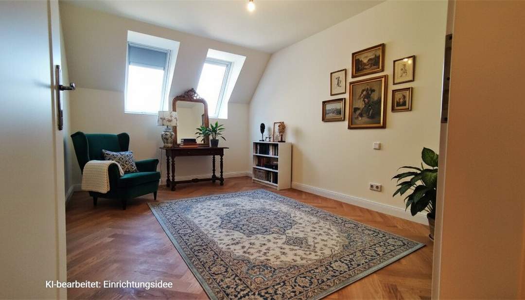Moderne 4-Zimmer-DG-Wohnung mit hofseitigem Balkon