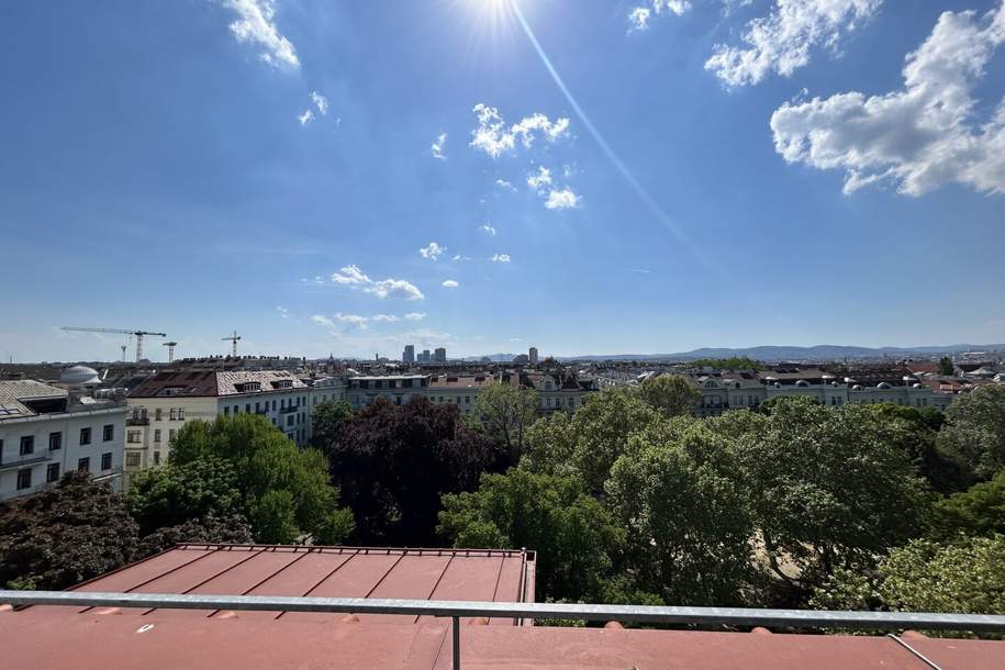 Unbefristet! Schöne 4-Zimmer Wohnung mit Terrasse und Traumblick! 1040!, Wohnung-miete, 2.673,78,€, 1040 Wien 4., Wieden