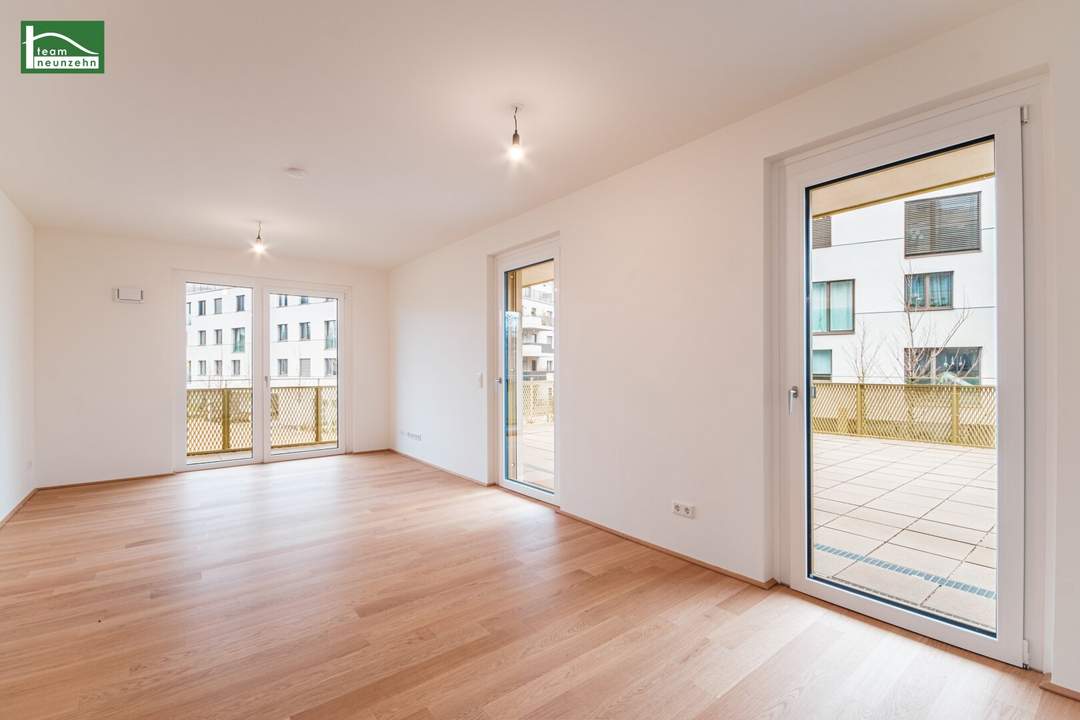 Idyllische 3-Zimmer-Wohnung im energieeffizenten Neubauprojekt Hirschfeld - Naturnah wohnen