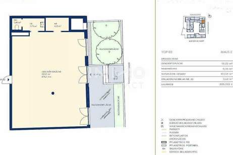 Wien23 - 102qm BÜRO/GESCHÄFTSFLÄCHE - Erstbezug - im CITY GARDEN, Gewerbeobjekt-kauf, 329.000,€, 1230 Wien 23., Liesing
