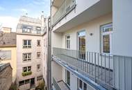 Herrlicher West-Balkon in den ruhigen Innenhof: 2-Zimmer-ERSTBEZUG mit optimaler Anbindung (Top 8)