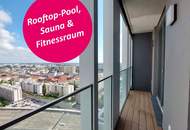 1,5-Zi.-Erstbezug mit Loggia &amp; Rooftop Spa | TOWER HOMES im V22