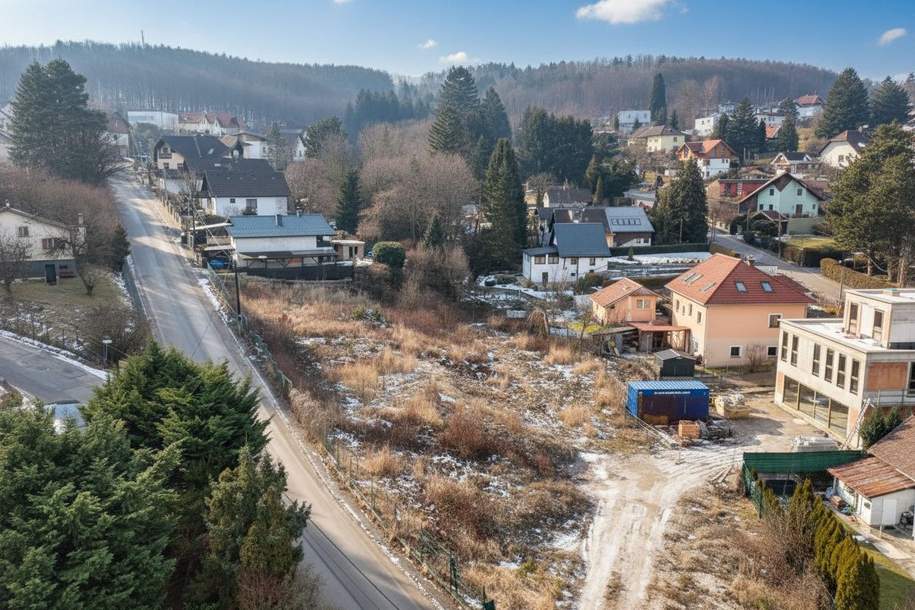 Für Bauträger! Grundstück in Grünruhelage in Gablitz – 3 Parzellen mit Baubewilligung, Grund und Boden-kauf, 1.050.000,€, 3003 Sankt Pölten(Land)