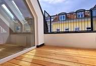 Fresh, fancy, fertig zum Einziehen! Zwei Ebenen. Drei Zimmer. 100 % Wow! Frisch sanierte Neubauwohnung im Dachgeschoss + Klimageräte + Westterrasse + Gute Infrastruktur!