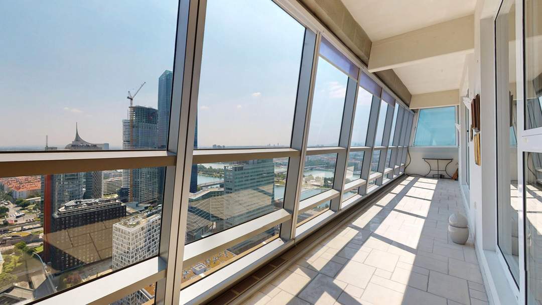 Extravagantes Penthouse an der Donau mit fantastischem Wienblick