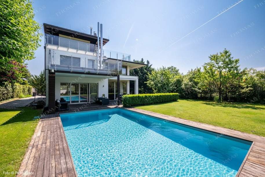Traumhafte Villa mit Pool, Garten &amp; Weitblick in Brunn am Gebirge, Haus-kauf, 2.700.000,€, 2345 Mödling