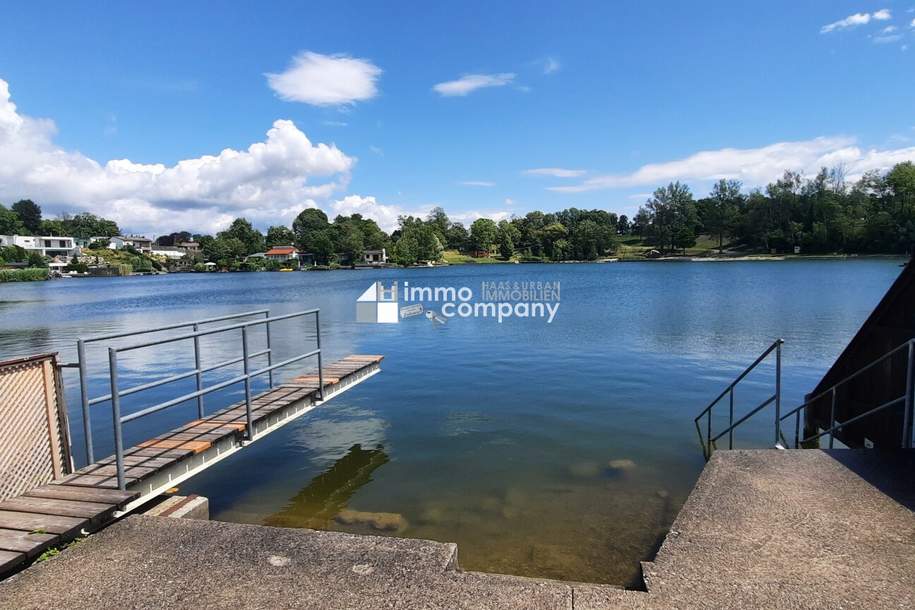 Sommerpreis! Hauptwohnsitz + Bungalow mit Wärmepumpe + Wintergarten + Seezugang + Klima für einen attraktiven Preis, Haus-kauf, 149.900,€, 2492 Wiener Neustadt(Land)