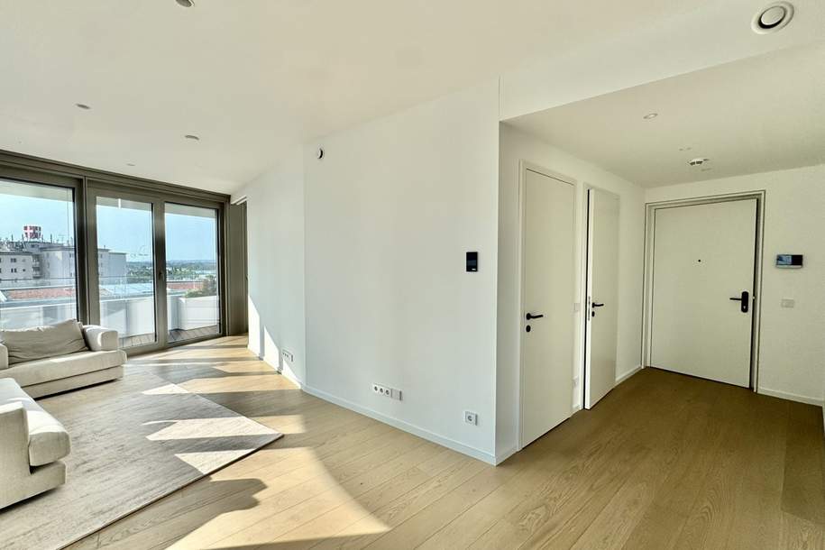 DANUBEFLATS: Große 2 Zimmer Wohnung inkl. Gym, Pool und Wellness, Wohnung-kauf, 590.000,€, 1220 Wien 22., Donaustadt
