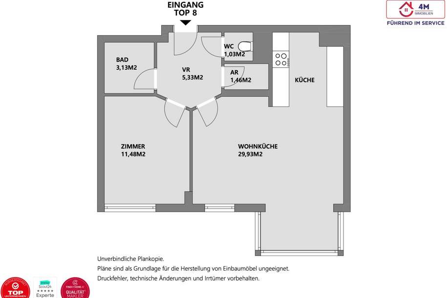 JETZT NEU: 2-Zimmer-Wohnung inkl. Garagenstellplatz im Bieterverfahren – Startpreis € 234.000!, Wohnung-kauf, 234.000,€, 1170 Wien 17., Hernals