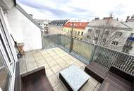 LORYSTRASSE, VERMIETETES 48 m2 Dachgeschoss mit 13 m2 Balkon, Wohnküche, 1 Zimmer, Duschbad, Garage möglich, U3-Nähe