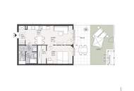 RARITÄT: Zweizimmer-Gartenwohnung mit Top-Grundriss &amp; Ausstattung (provisionsfrei), zahlreiche Annehmlichkeiten im Haus