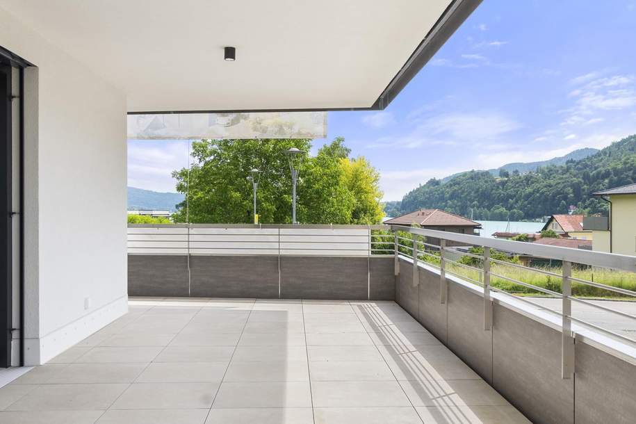 See küsst Terrasse – Neubauwohnung für Menschen, die Leben spüren wollen - BEZUGSFERTIG, Wohnung-kauf, 890.000,€, 9081 Klagenfurt Land