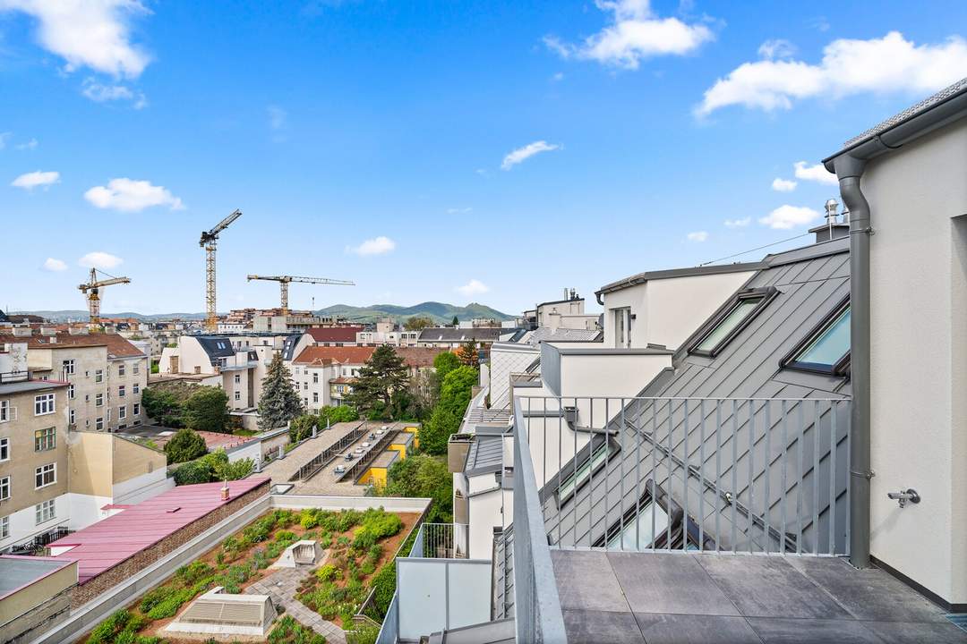 Großzügig angelegte 2 Zimmer Dachwohnung mit Terrasse (Top53) Inklusive Tiefgaragenplatz!