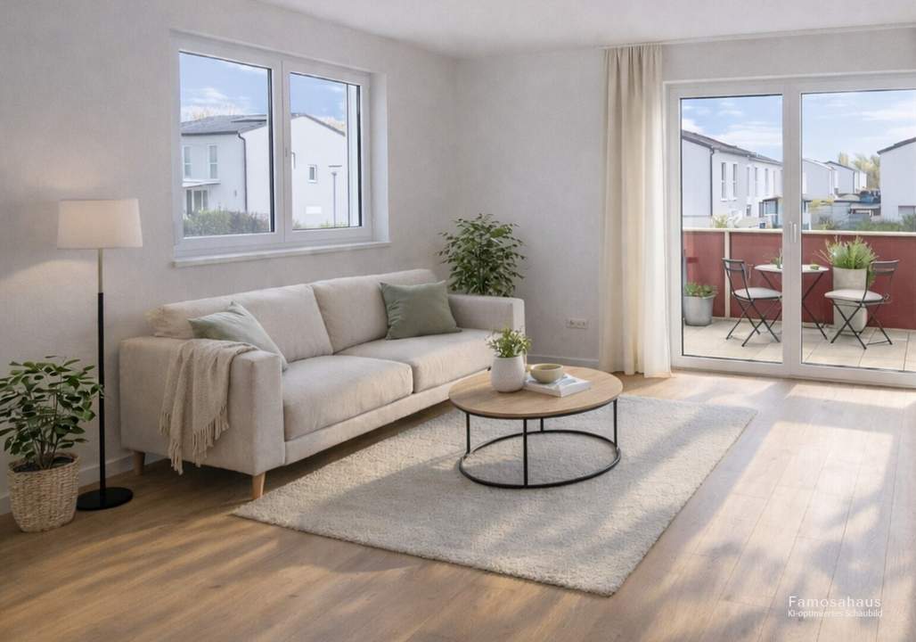 Ruhige 2-Zimmer Wohnung | 50 m² Wohnfläche | mit Balkon (Ziegelmassivbau!)