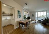 Linz-Oed: Dank vieler großer Fenster lichtdurchflutete 3-Zimmer-Wohnung mit Balkon & Autoabstellplatz in städtischer ruhiger Grünlage