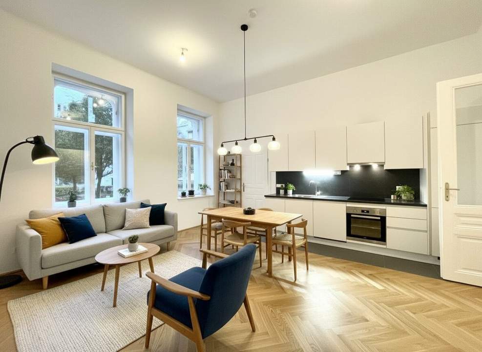 Exquisit sanierte Altbauwohnung in Toplage des 7. Bezirks – unbefristete Vermietung