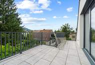 Erstbezug – moderne 2-Zimmer-Dachgeschosswohnung mit Terrasse und Weitblick