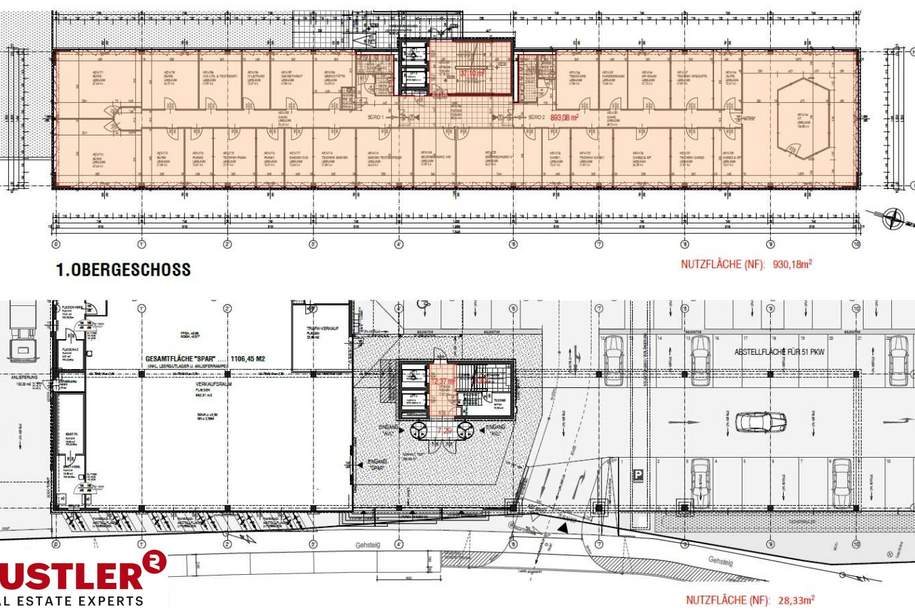 Flexible Büroflächen ab 500 m² in zentraler Lage I Moderne Ausstattung inklusive, Gewerbeobjekt-miete, 12,00,€, 8020 Graz(Stadt)