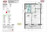 Heizkosten inkludiert - 2-Zimmer Wohnung mit Loggia