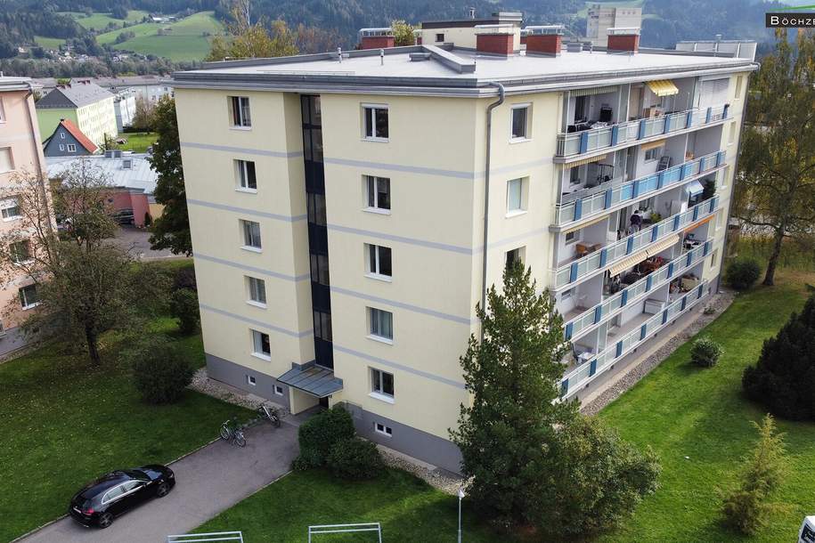 Teilsanierte 3-Zimmer-Wohnung im 1. Obergeschoss mit großzügiger Loggia, Wohnung-kauf, 109.000,€, 8720 Murtal
