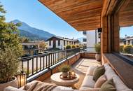 Alpines Wohnjuwel in Bestlage – Großzügiger Terrassenbalkon mit Blick auf das Kitzbüheler Horn