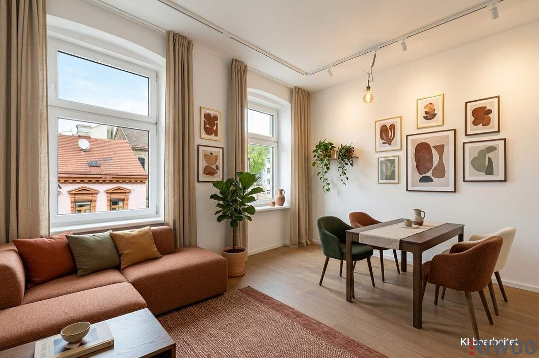 PERFEKTE 2 ZIMMER MIT LOGGIA - ERSTBEZUG II MODERNE TISCHLERKÜCHE INKLUSIVE MARKENGERÄTEN II STARTWOHNUNG II NÄHE SCHÖNBRUNN UND U3