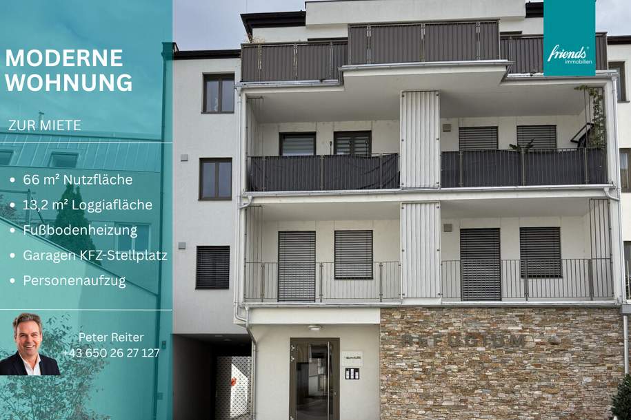 2 Zimmer & Balkon & Garage, Wohnung-miete, 1.100,00,€, 2353 Mödling