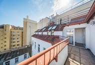 Sonnige Terrassenwohnung im hofseitigen Dachgeschoß!