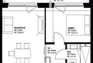 Pauschalmiete inklusive Warmwasser, Heizung & Kühlung - Traumhafte 2-Zimmer-Wohnung mit großzügiger Loggia und stilvoller Ausstattung