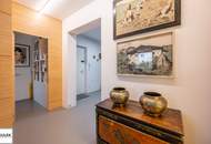 Architektenwohnung in Gersthof – 3 Zimmer im 1. Stock mit eigenem Garten, Terrasse und Loggia, Lift, offener Kamin, hochwertigster Ausstattung