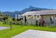 Große Südterrasse &amp; Garten – moderne EG-Wohnung – SEE.LEBEN Mondsee