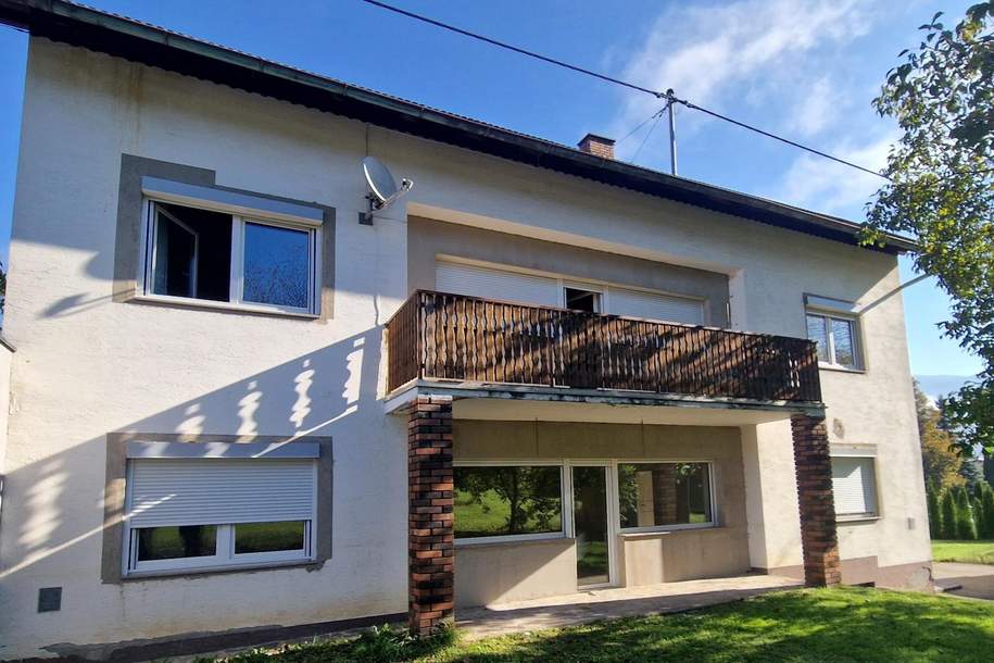 Großes Haus mit 2 Wohneinheiten und schönem Garten in ruhiger Lage in Neuhaus, Haus-kauf, 315.000,€, 9155 Völkermarkt