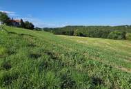 Baugrundstück mit viel Sonne im oststeirischen Hügelland 15 km von Graz!