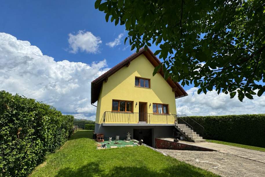 Einmalige Aussichtslage in der Südoststeiermark – Massiv gebautes Wohnhaus mit unverbaubarem Fernblick, Haus-kauf, 269.000,€, 8354 Südoststeiermark
