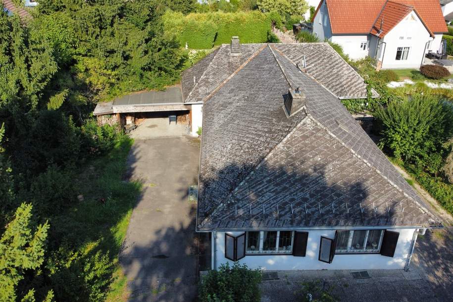 Sanierungsbedürftiger Bungalow auf großem Grundstück, Aufstockung, Erweiterung möglich, Haus-kauf, 449.000,€, 8141 Graz-Umgebung